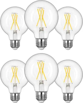 711181545050 EDISHINE Pack Globe Light Bulbs Dimmable Led