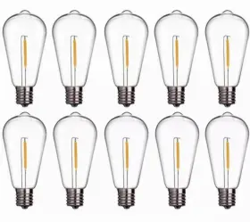 ST40 EDISON Pack Led Light Bulbs Screw Base