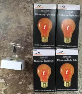 764878143169 EDISON Flame Light Flickering Bulb Base Glow