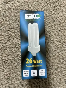 TT26-41 EIKO Triple Tube Fluorescent Bulb Nos