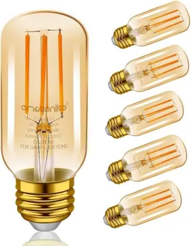 B076PGFJDF EMOTIONLITE Led Light Dimmable Edison Tubular Bulb