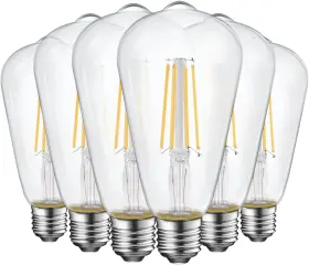 YGA16A01-ST19-7W-5000K-6PK ENERGETIC Pack Led Edison Bulbs