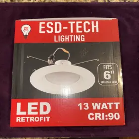 DL6LED27K ESD TECH Led Retrofit Recessed Recess Lighting