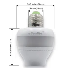 856071006409 ESENLITE Motion Sensor Light Socket Screw Led #2