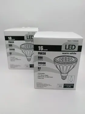 Eti Solid State Lighting 524244 Lot Of 2 Par38 16-watt Led Flood Light 800 Lumens Dimmable Bulb
