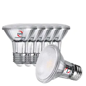 Explux Commercial Lighting 66309 Commercial-grade Led Par20 Flood Light Bulbs 60w Equivalent 600 Lumen