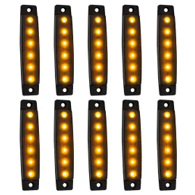 AMBER-004 FABOOD Pack Smoked Led Trailer Marker Lights