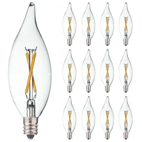 B0BDG53FR9 FANNIS Flame Tip Led Bulb Eq Dimmable