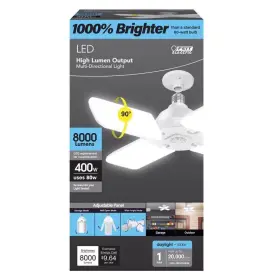 ADJ8000-3CCTLED FEIT Folding Panel Led Garage Bulb Equiv