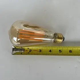 017801172751 FEIT ELECTRIC Pack Amber Glass Led Light Bulbs #3