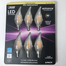 017801211009 FEIT ELECTRIC Light Bulbs Pack Led Dimmable