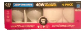 017801877878 FEIT ELECTRIC Globe Light Bulbs