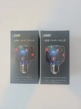 017801990270 FEIT ELECTRIC Led Fairy Bulbs Changing Light