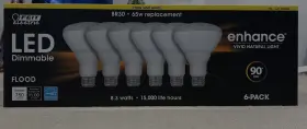 1200268 FEIT ELECTRIC Pack Enhance Dimmable Flood Led Bulbs