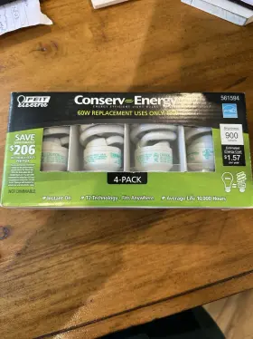 561594 FEIT ELECTRIC Conserve Energy Cfl Lightbulbs Watts