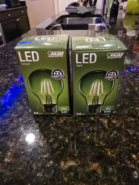 A19-TB-LED FEIT ELECTRIC Glass Filament Light Bulb Set