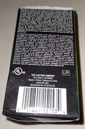 A19-TG-LED FEIT ELECTRIC Dimmable Glass #3