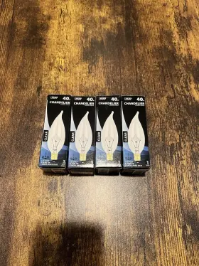 BP40CFC FEIT ELECTRIC Pack Chandelier Bulbs Light Candelabra