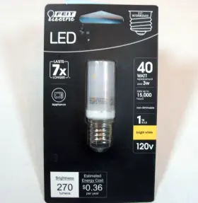 Feit Electric Bp40t8nledhdrp6 Bp40t8n Led Hdrp Bulb 120v 40w Intermediate Base E17