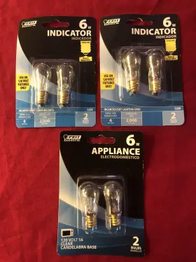 BP6S6 FEIT ELECTRIC Pack Total Light Bulbs Indicator
