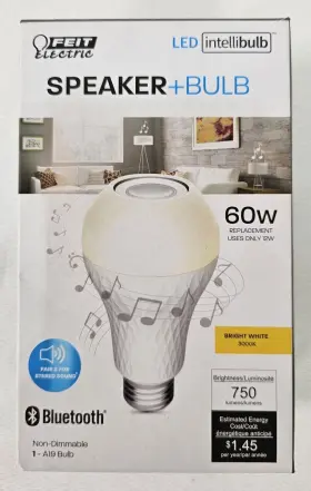 BTOM60830LEDI FEIT ELECTRIC Led Speaker Bulb Bright