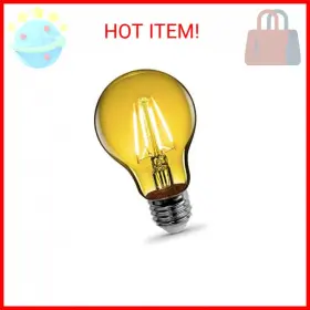 A19-TY-LED FEIT ELECTRIC CO Dimmable Glass Light Bulb Yel