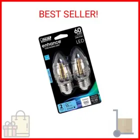 BPETC60950CAFL2 FEIT ELECTRIC CO Led Chandelier Bulbs Screw