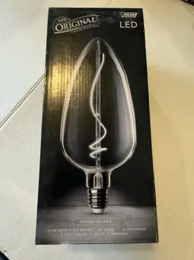 TD-7-SMK-FIL FEIT ELECTRIC CO Tear Led Bulb Smoked Glass