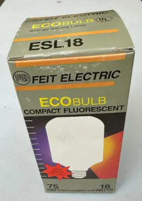 ESL18 FEIT ELECTRIC Fluorescent Table Lamp Light Bulb Ecobulb