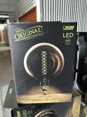 G63-S-820-LED FEIT ELECTRIC Dimmable Spiral Filament Amber