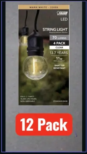 GM-822-FILED-4 FEIT ELECTRIC Filament Led Bulbs Eq Gm