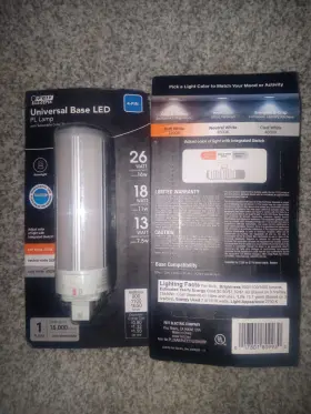 PL26AB FEIT ELECTRIC Base Led Pin Pl Lamp Pack