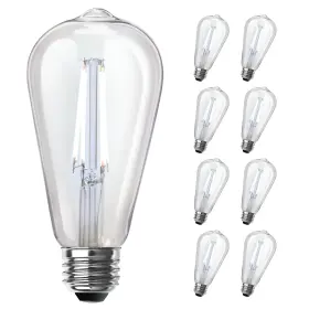 Feit Electric St1960/cl/950ca/2/4 St19 Vintage Edison Led 8 Count Pack Of 1 5000k Daylight