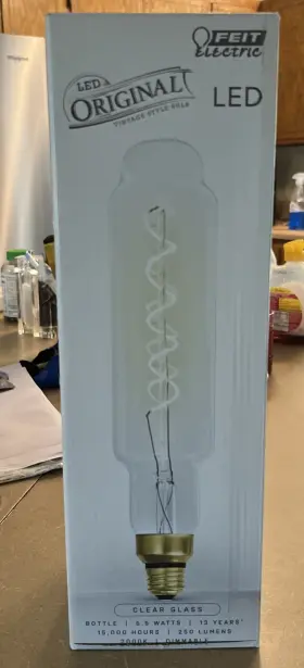 VB-S-CL-820-FIL FEIT ELECTRIC Dimmable Filament Bottle Led
