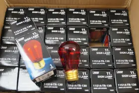 11S14-TR-130 FEIT Electric Sign Bulbs Box Grg
