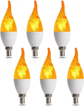 192132962872 FIVEAGE Led Simulated Fire Flicker Flame Bulbs