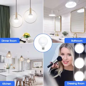 788934225200 FLASPAR Led Vanity Light Globe Bulb Bul #3