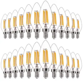 DSB1140FIL-C27-24 FLSNT Led Candelabra Bulbs Pack Dimmable