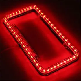 FO-QCCPK008-RED FOLLICOMFY Led Light License Plate Frame