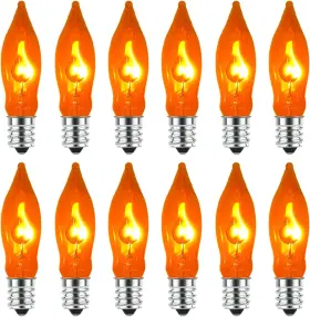 313055155114 FONUSTY Flickering Flame Light Bulbs Pack Edison