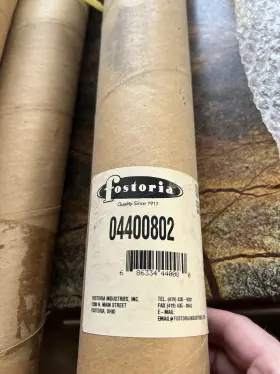 671-3492 FOSTORIA Quartz Tube Element Markel Raywall