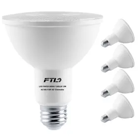 650226219535 FTL Led Flood Light Bulbs Neck Dimmable Halogen