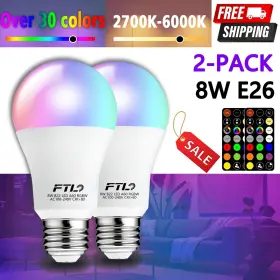 FT-RGBW8 FTL Led Changing Light Bulb Remote Control