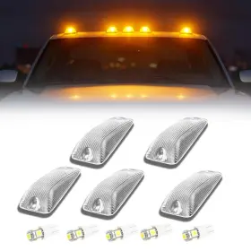 Fullux Fl-cbl-008-ch-y Led Cab Lights 5pcs For 1988-2002 Chevy Gmc C/k 1500 2500 3500 Suburban Yukon