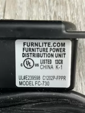 FC-730 FURNLITE Plug Power Supply Dual Jacks #3