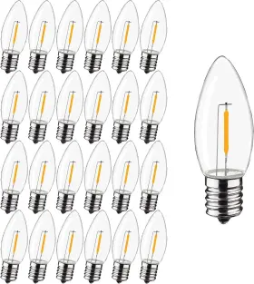 B0BMM5L8S8 FUTIME Led Christmas Light Bulbs Base Dimmable