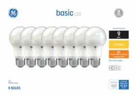 37033 G-E LIGHTING Pack Led Light Bulbs Base