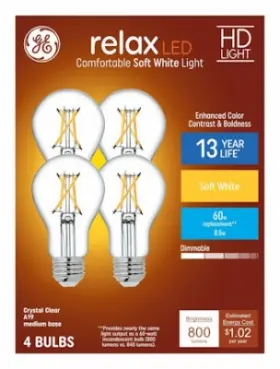 93121729 G-E LIGHTING Pack Led Relax Light Bulbs Base
