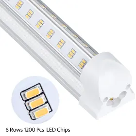 8FT-4V-5000K-10 GAYUSAN Pack Led Light Rows Cover #2