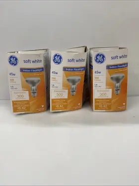 Ge 043168148788 3pack Brand New 45w Soft White Floodlight